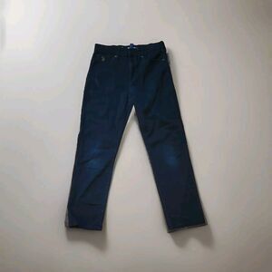 US Polo Assn. Jeans Womens 14 Black Mid-Rise Denim‎ Straight Leg